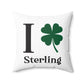 I Clover Sterling Spun Polyester Square Pillow