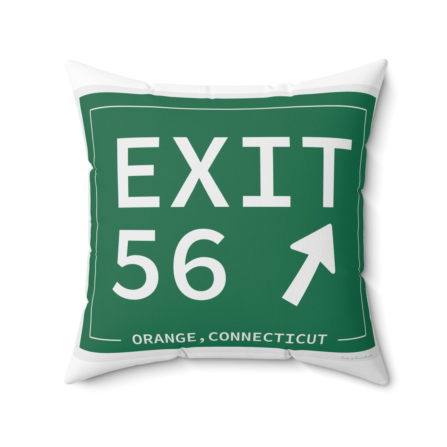 Vintage Exit 56 WCP Sign Spun Polyester Square Pillow