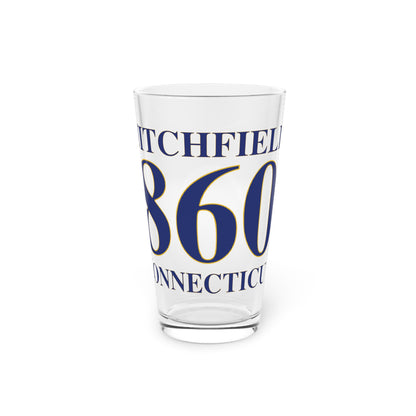Litchfield 860 Connecticut Pint Glass, 16oz