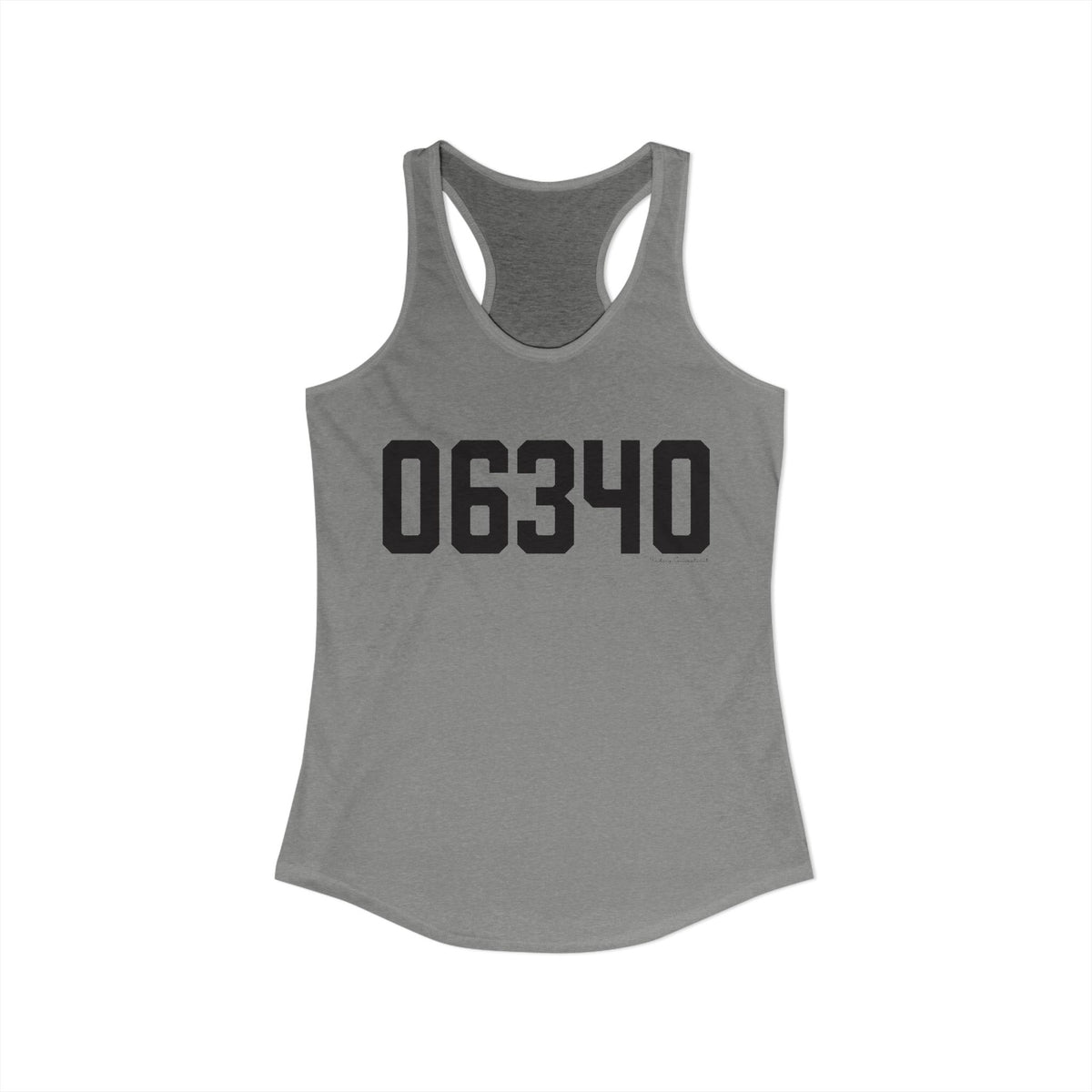 06340 Groton Connecticut Zip Code Women's Ideal Racerback Tank Top