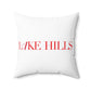 41 Tilt Lake Hills Spun Polyester Square Pillow