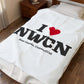 I Heart NWCN Velveteen Plush Blanket