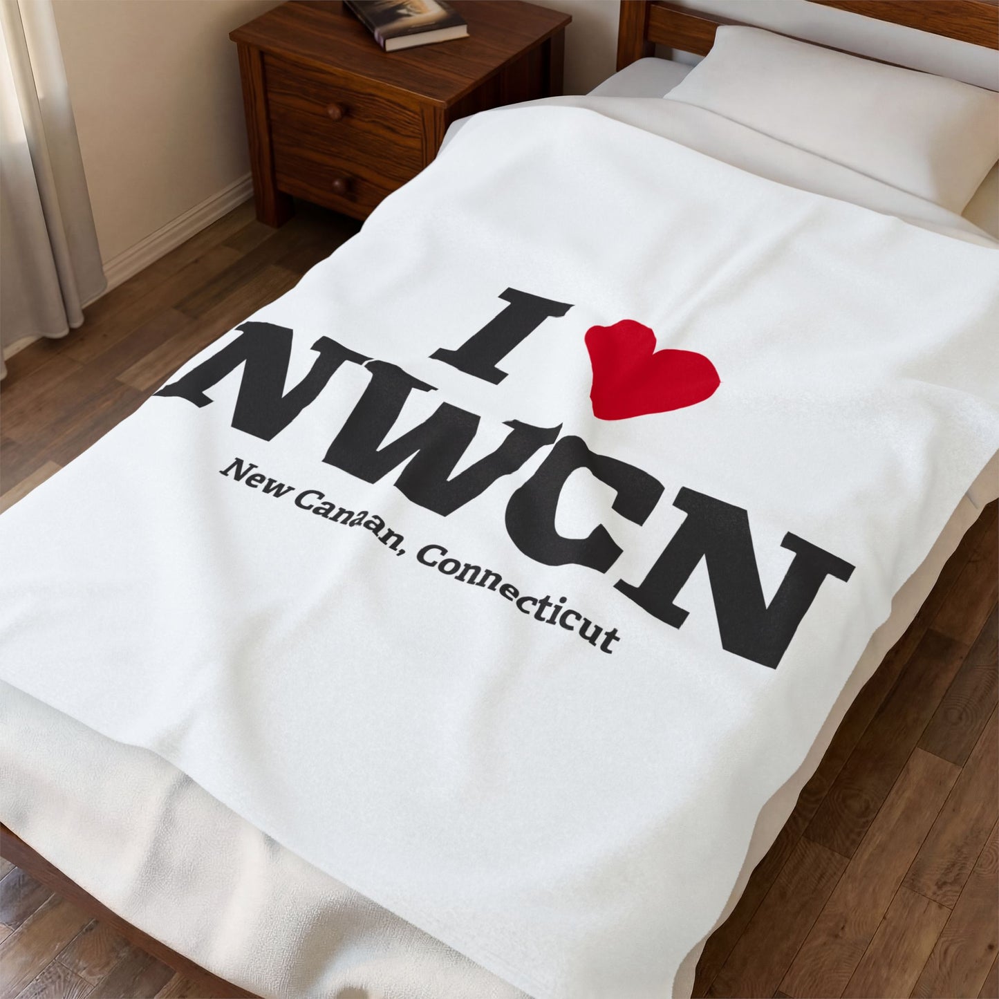 I Heart NWCN Velveteen Plush Blanket