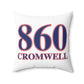 860 Cromwell Red, White & Blue Spun Polyester Square Pillow