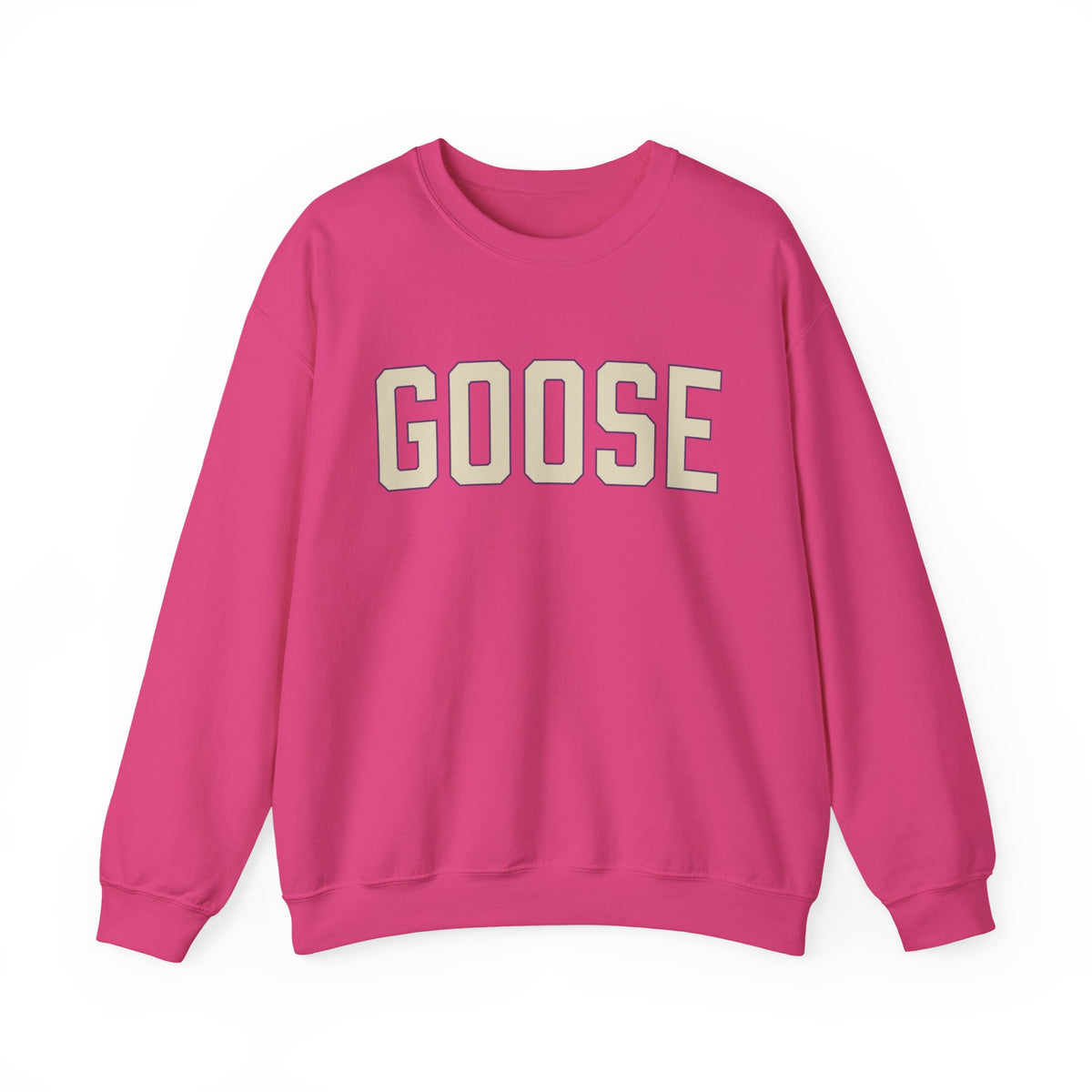 Goose Zip Code Cream & Purple Unisex Heavy Blend™ Crewneck Sweatshirt