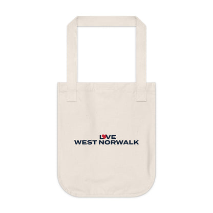 Love West Norwalk Organic Canvas Tote Bag