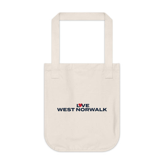 Love West Norwalk Organic Canvas Tote Bag