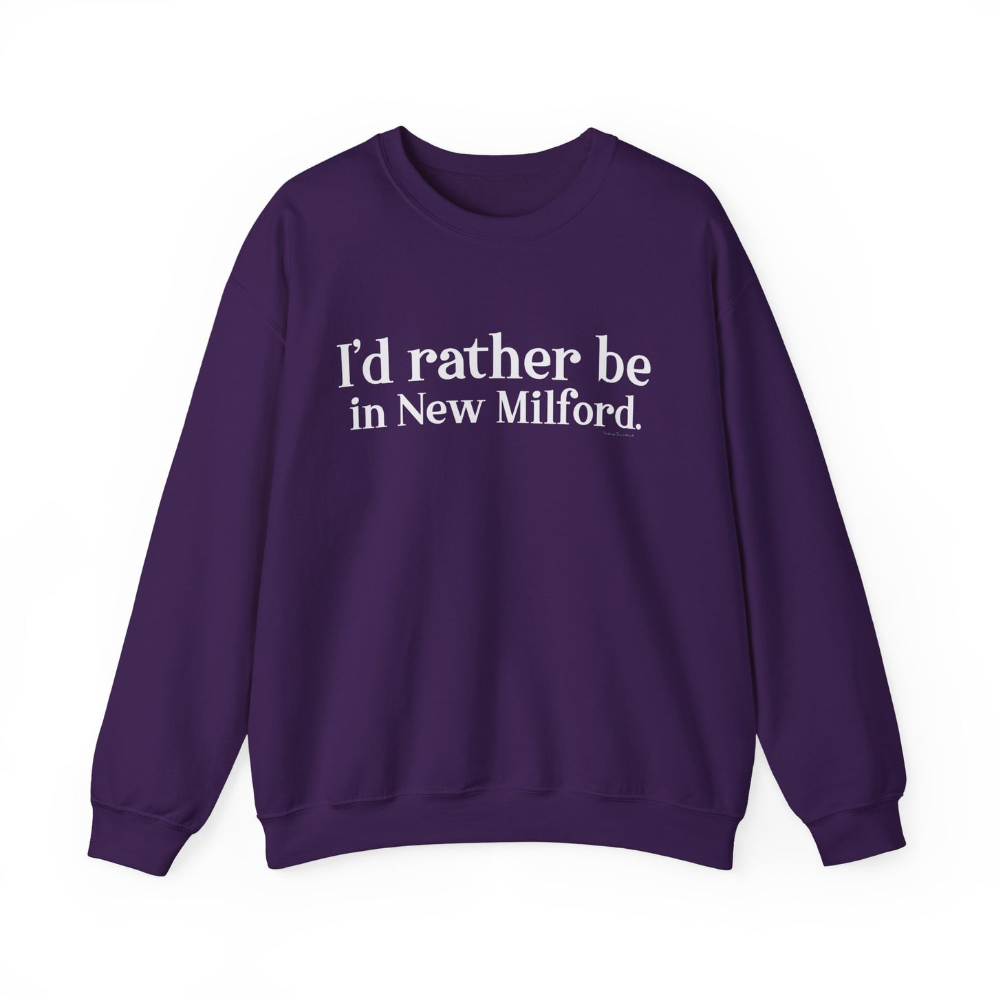 I'd rather be in New Milford. Unisex Heavy Blend™ Crewneck Sweatshirt