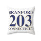 Branford 203 Connecticut Polyester Square Pillow