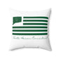 North Haven Connecticut St. Patrick’s Day Flag Spun Polyester Square Pillow