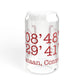 New Canaan Coordinates Sipper Glass, 16oz