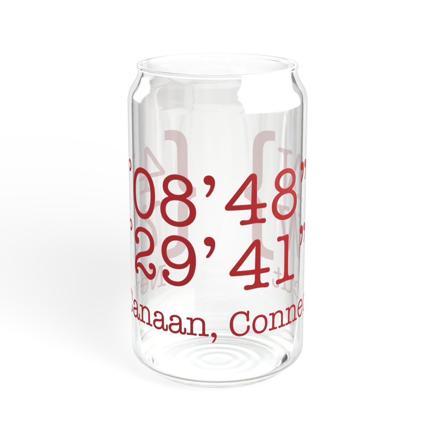 New Canaan Coordinates Sipper Glass, 16oz