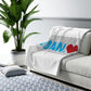 Connecticut Love Sherpa Fleece Blanket