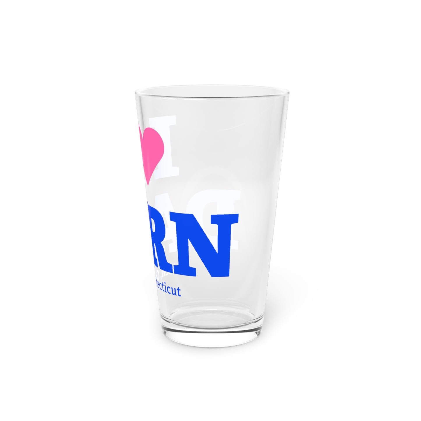 I Heart DARN Pint Glass, 16oz