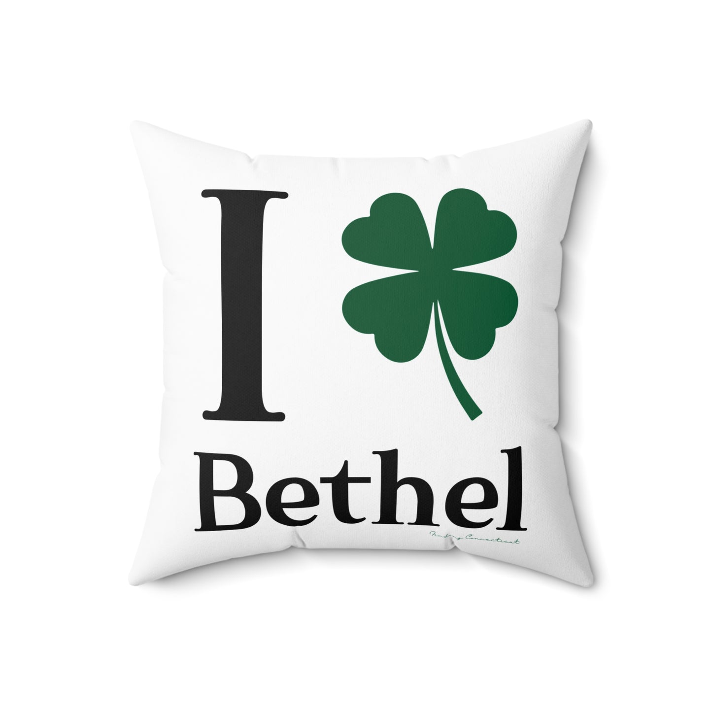 I Clover Bethel Spun Polyester Square Pillow