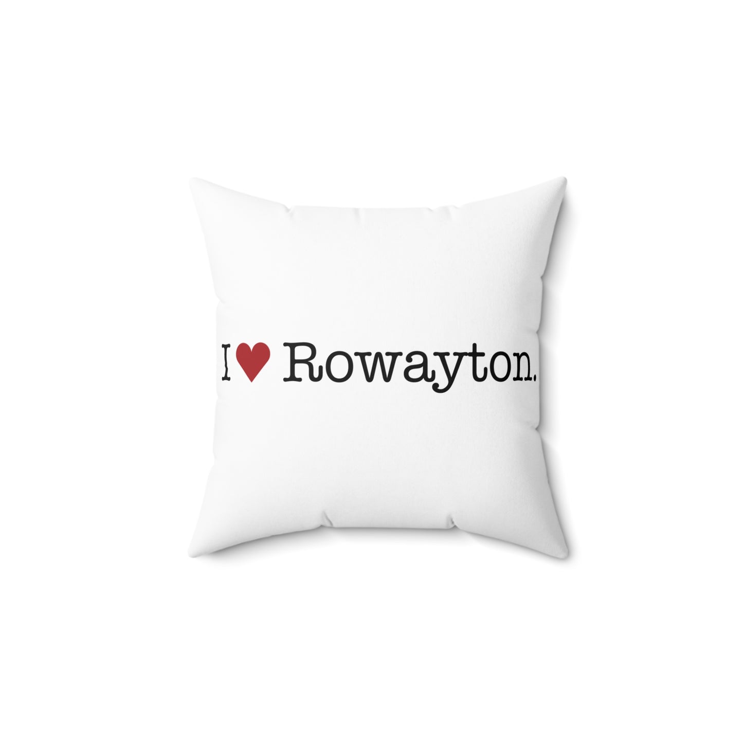 I Heart Rowayton. Spun Polyester Square Pillow