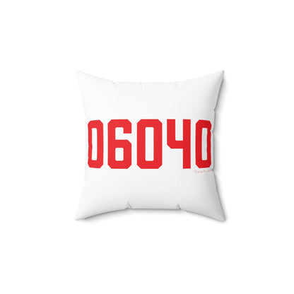 06040 Manchester Connecticut Zip Code  Polyester Square Pillow