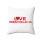 Love Greenfield Hill Spun Polyester Square Pillow
