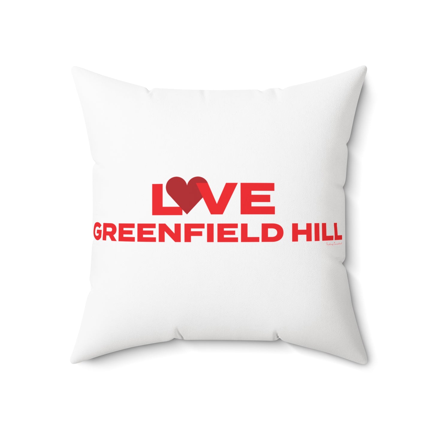 Love Greenfield Hill Spun Polyester Square Pillow