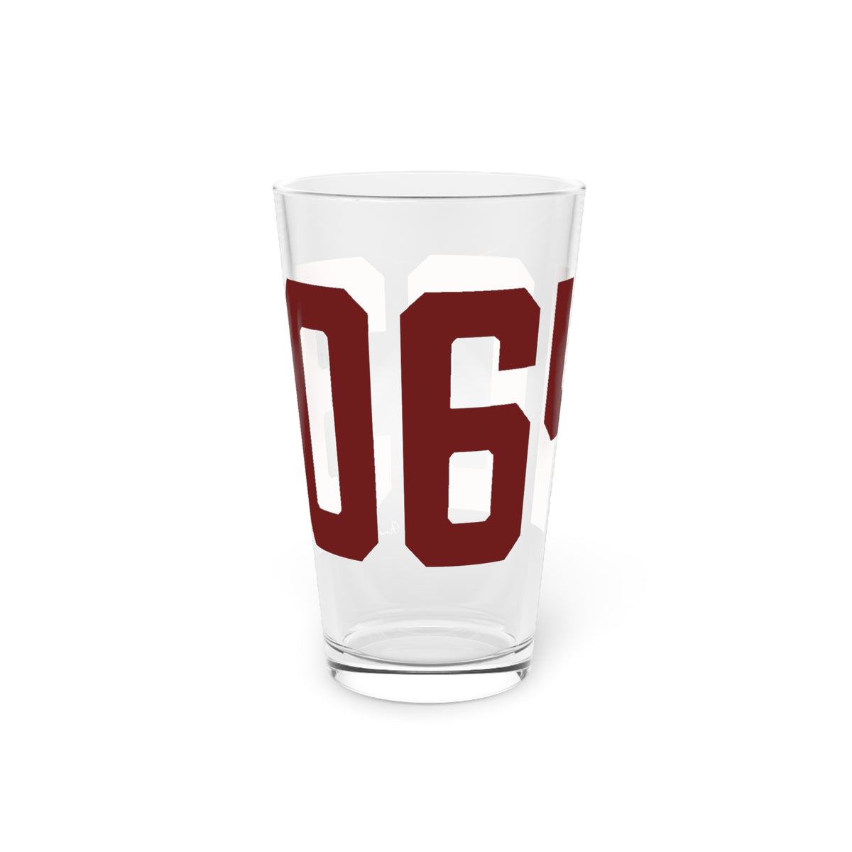 06403 Beacon Falls Connecticut Zip Code Pint Glass, 16oz