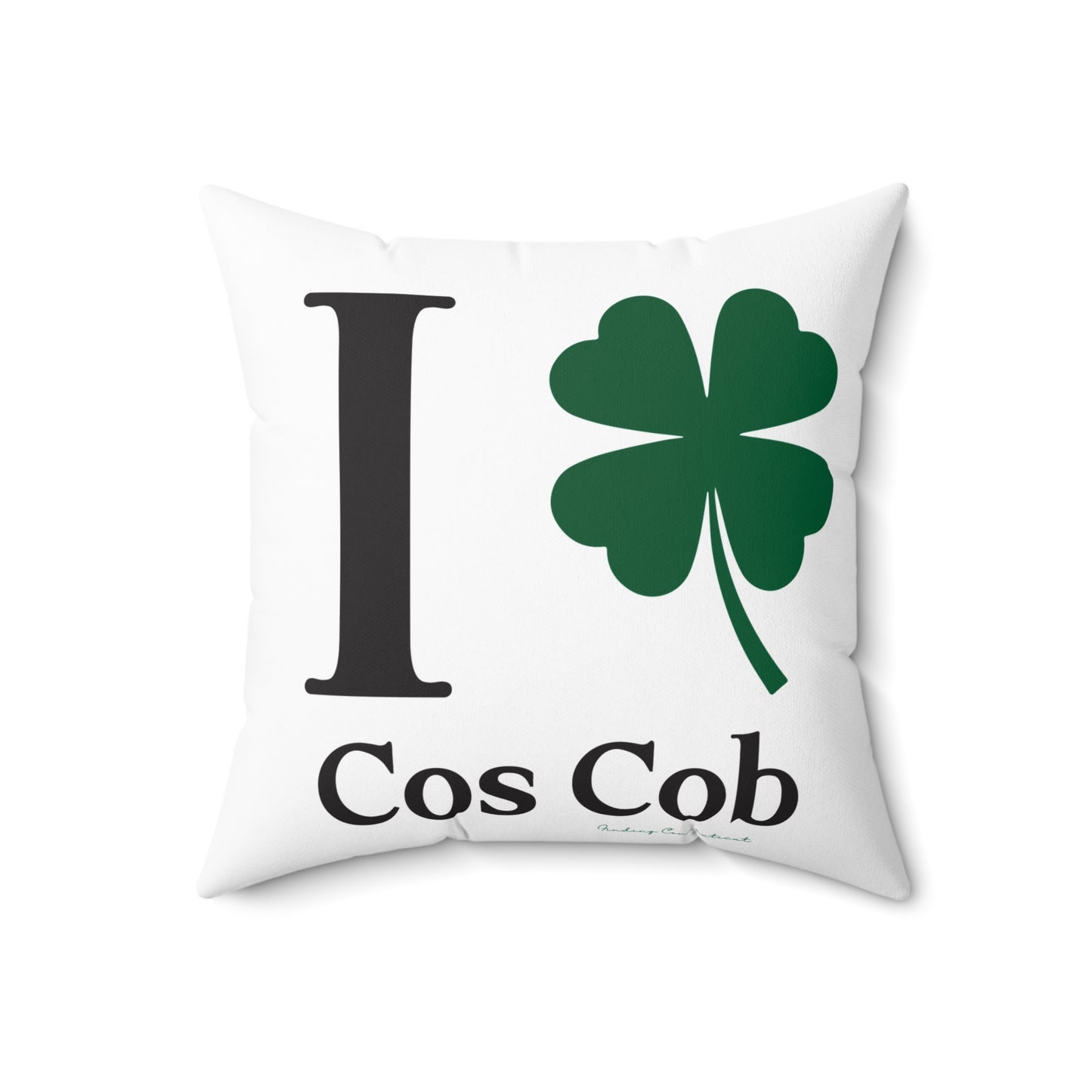 I Clover Cos Cob Spun Polyester Square Pillow