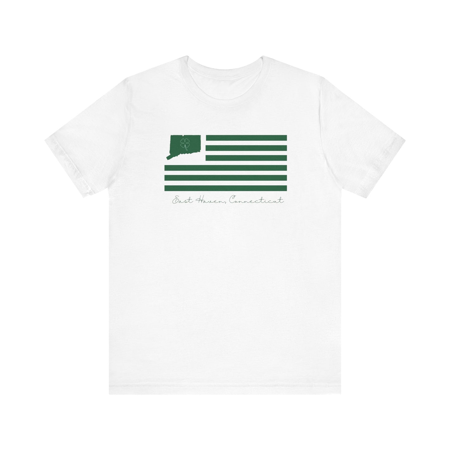 East Haven Connecticut St Patrick’s Day Flag Unisex Jersey Short Sleeve T-Shirt