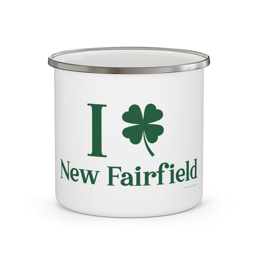 New Fairfield Connecticut St Patrick’s Day Flag Enamel Camping Mug