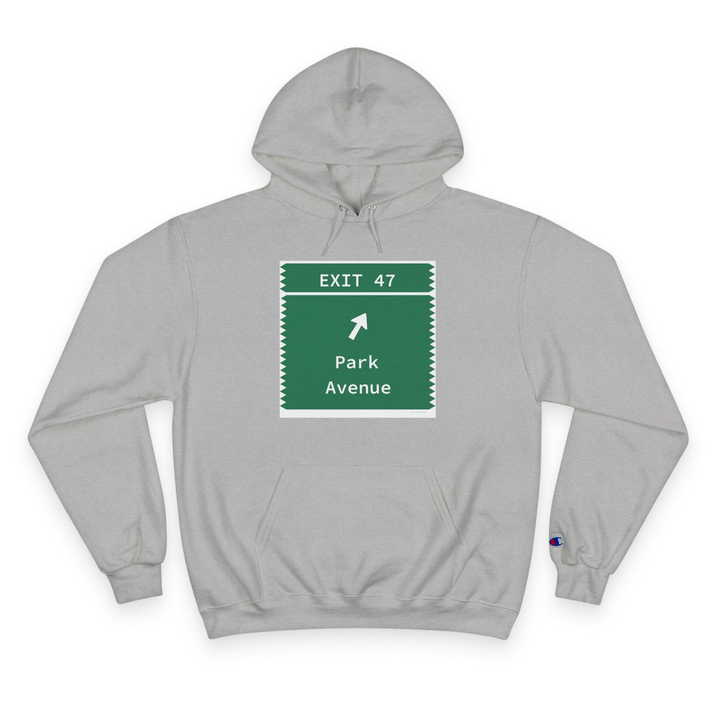 Vintage Merritt Parkway Exit 47 Sign Champion Hoodie