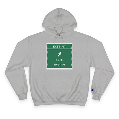 Vintage Merritt Parkway Exit 47 Sign Champion Hoodie