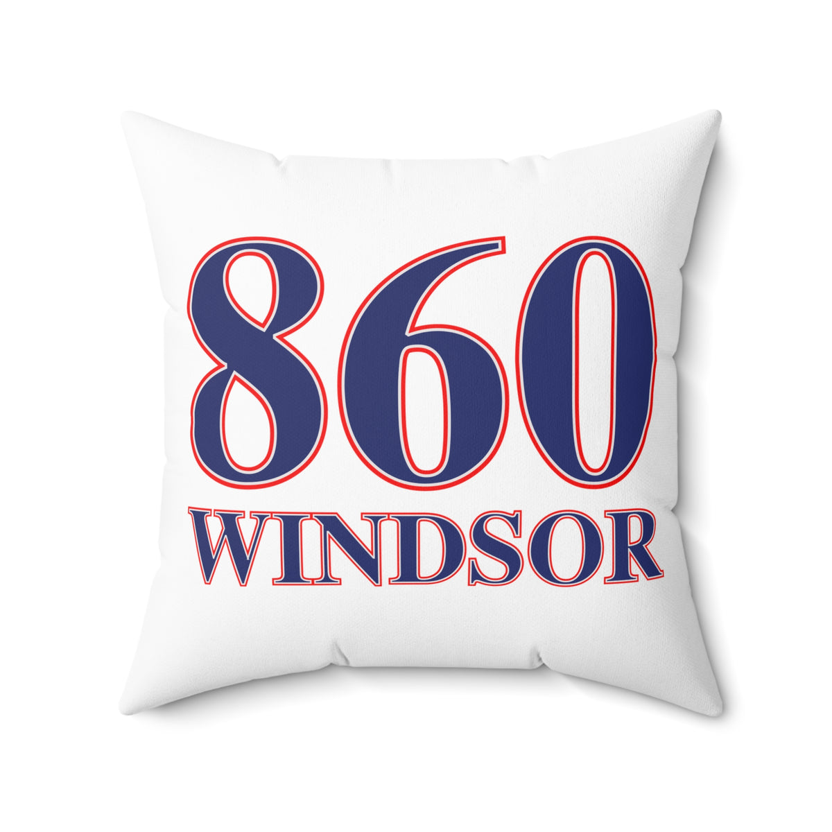 860 Windsor Red, White & Blue Spun Polyester Square Pillow