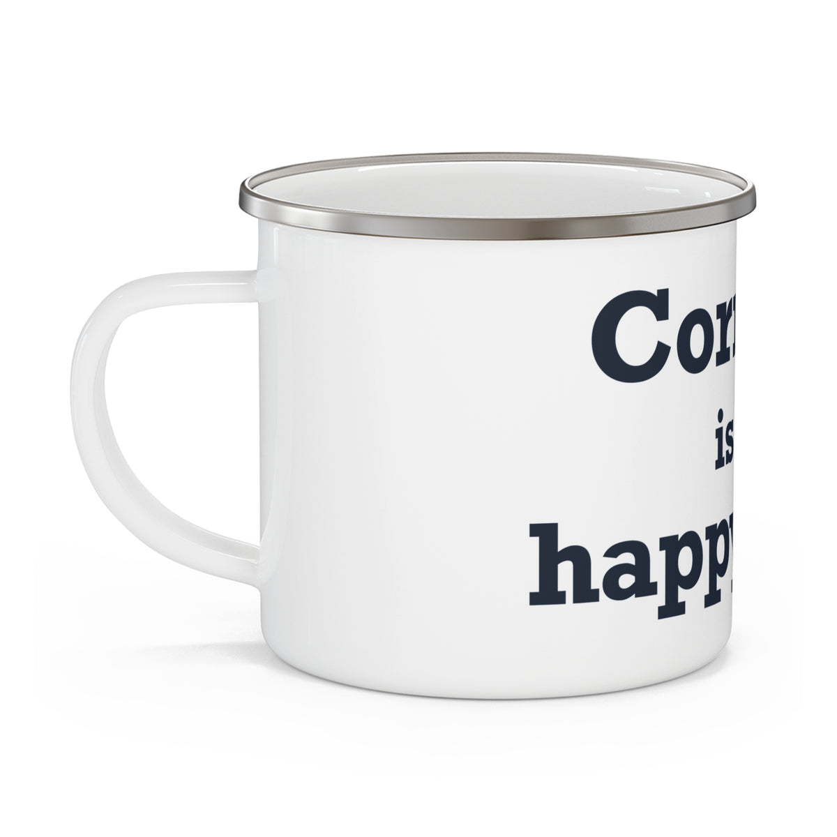 Cornwall is My Happy Place Enamel Camping Mug