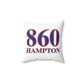 860 Hampton Red, White & Blue Spun Polyester Square Pillow