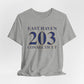 East Haven 203 Connecticut Unisex Jersey Short Sleeve Tee