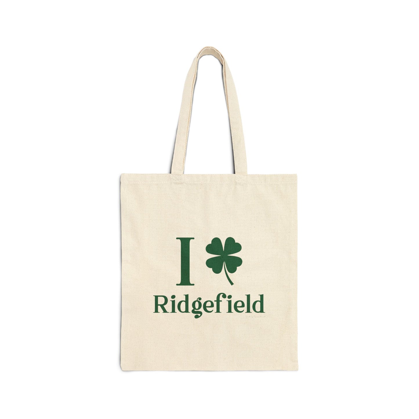 I Clover Ridgefield Cotton Canvas Tote Bag