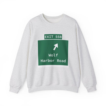 Vintage WCP Exit 55B Sign Unisex Heavy Blend™ Crewneck Sweatshirt