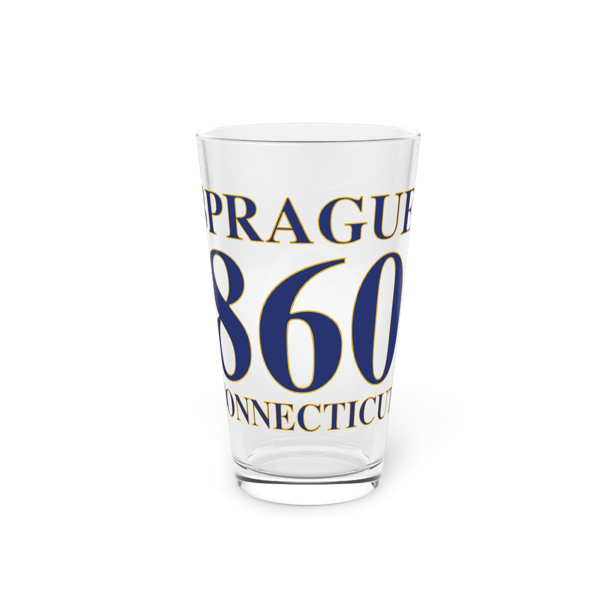 Sprague 860 Connecticut Pint Glass, 16oz