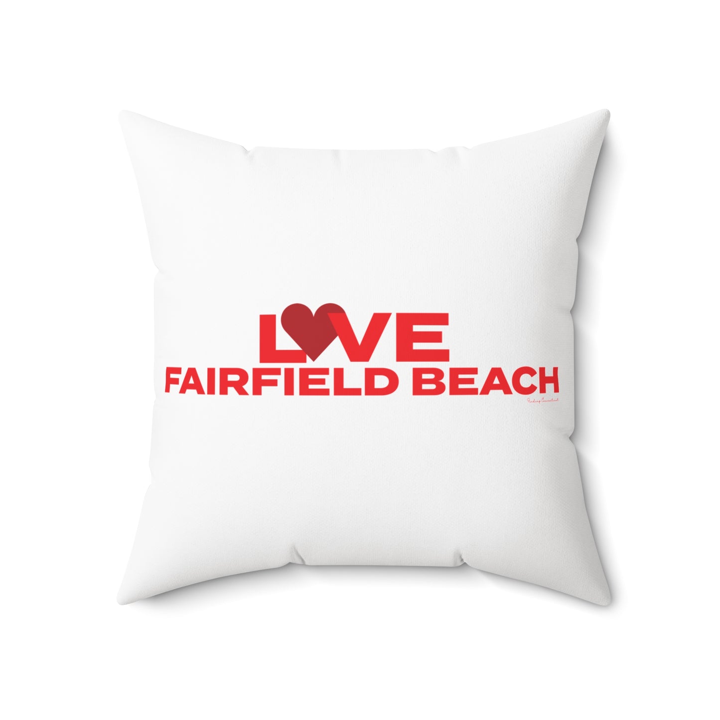 Love Fairfield Beach Spun Polyester Square Pillow