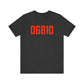 06810 Danbury Connecticut Zip Code Unisex Jersey Short Sleeve T-Shirt