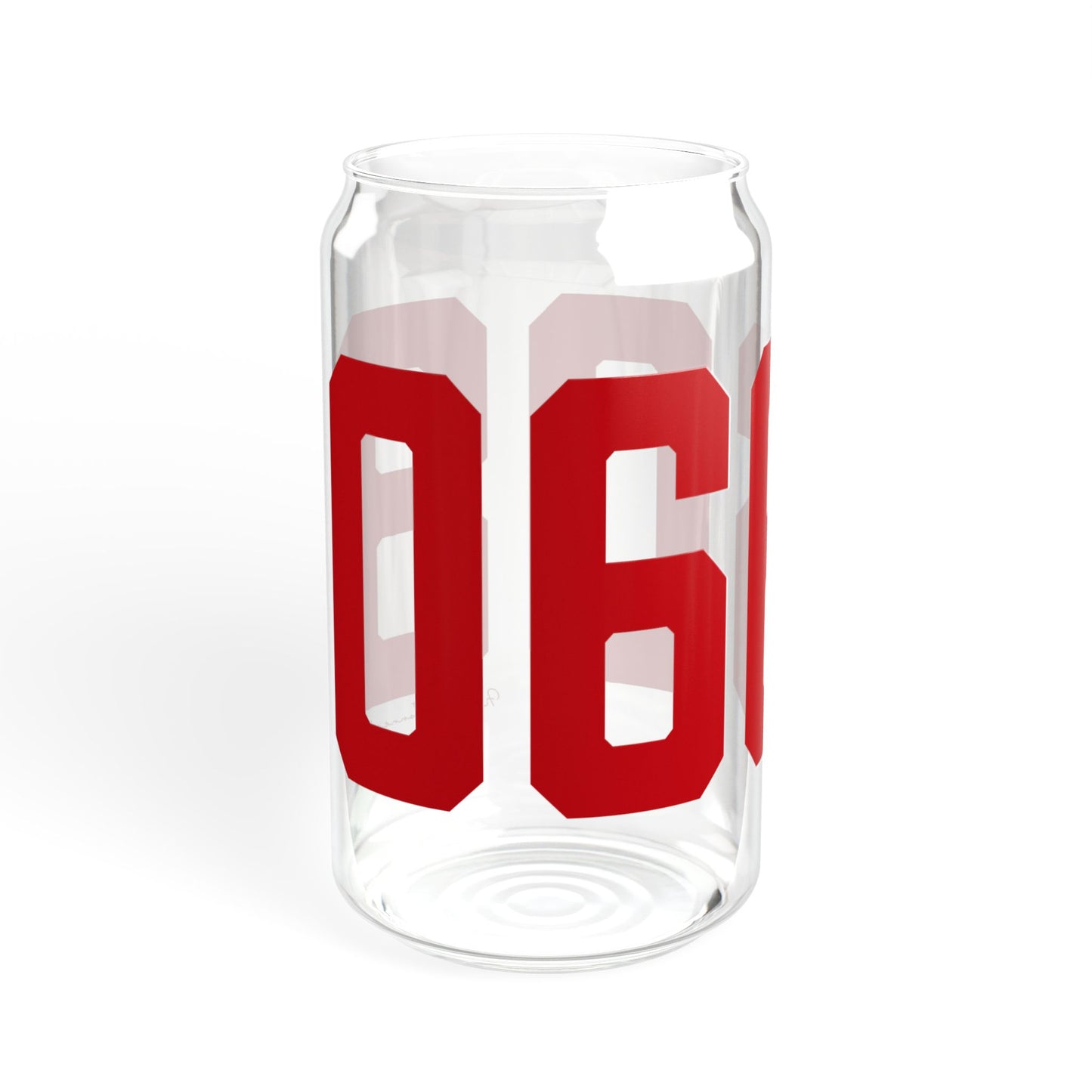 06608 Bridgeport Connecticut Zip Code Sipper Glass, 16oz