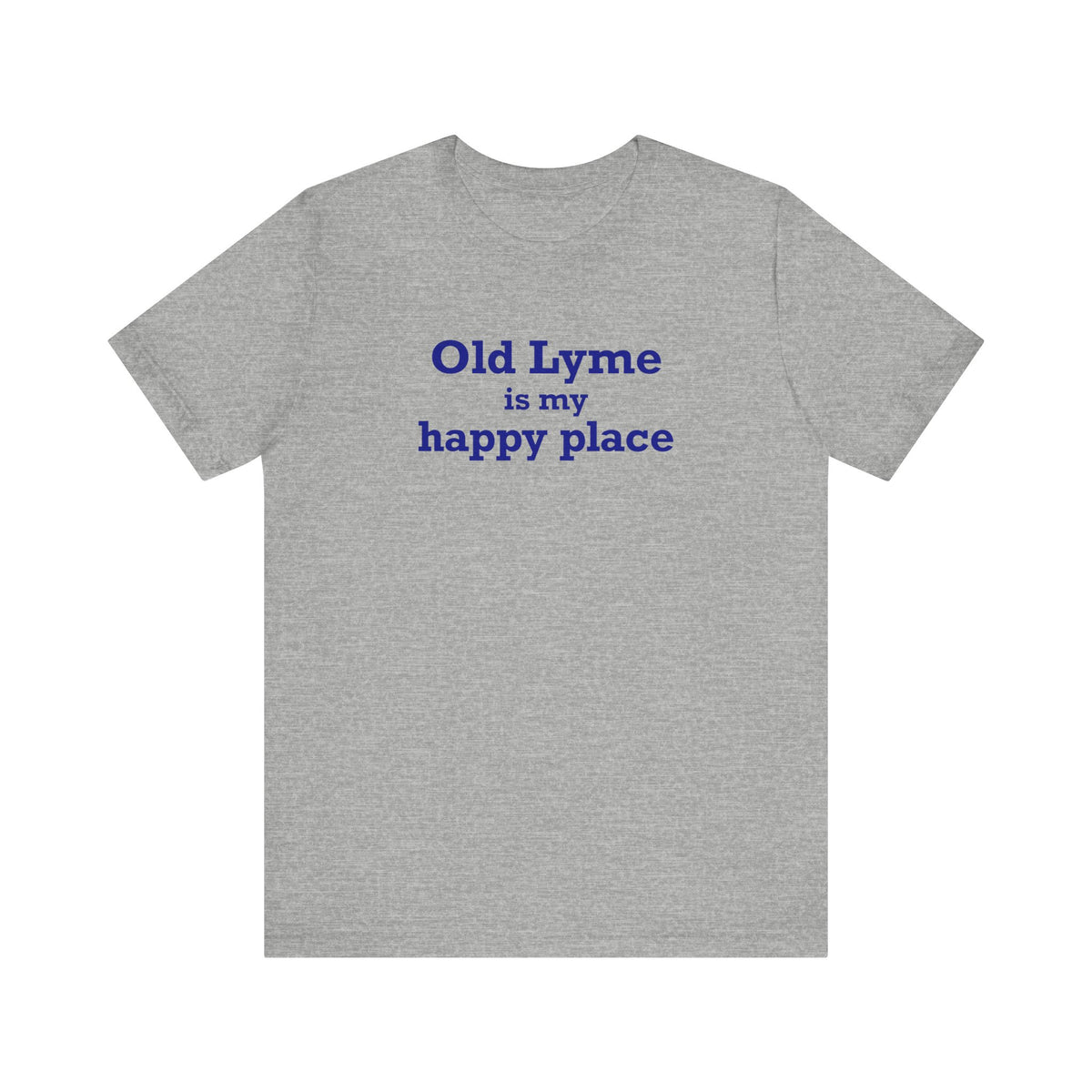 Old Lyme is My Happy Place Unisex Jersey Short Sleeve T-Shirt