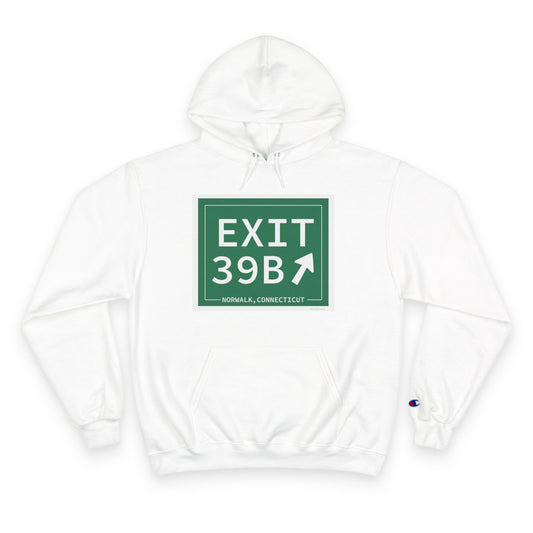 Vintage Exit 39B Merritt Parkway Sign Champion Hoodie