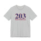 203 West Norwalk, Red, White & Blue Unisex Jersey Short Sleeve T-Shirt