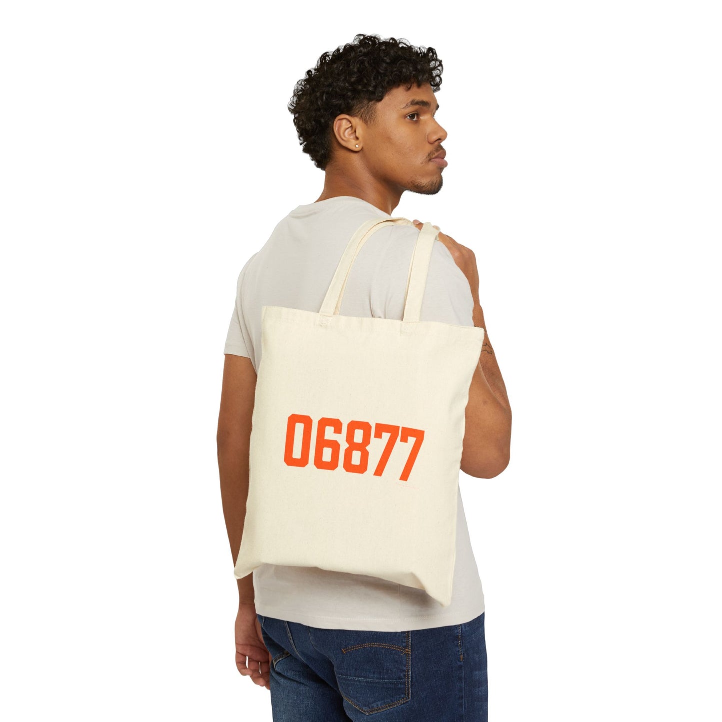 06877 Ridgefield Connecticut Zip Code Cotton Canvas Tote Bag