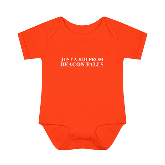 Just a kid from Beacon Falls Infant Baby Rib Bodysuit
