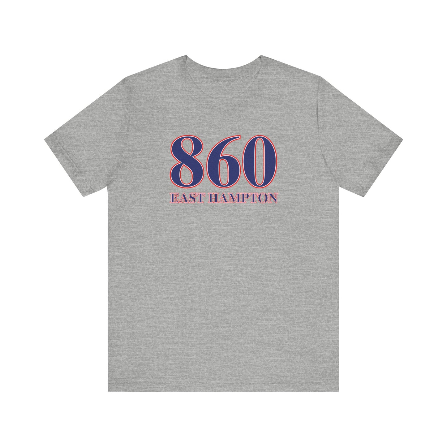 860 East Hampton Red White & Blue Unisex Jersey Short Sleeve T-Shirt