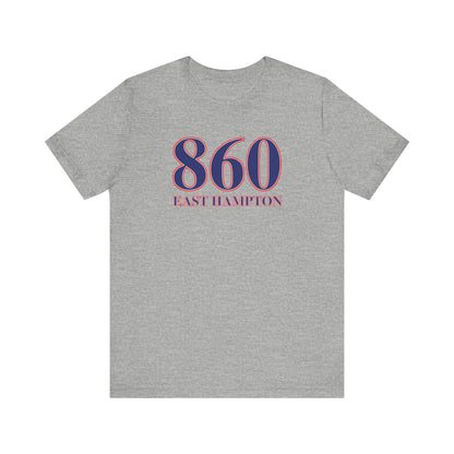 860 East Hampton Red White & Blue Unisex Jersey Short Sleeve T-Shirt