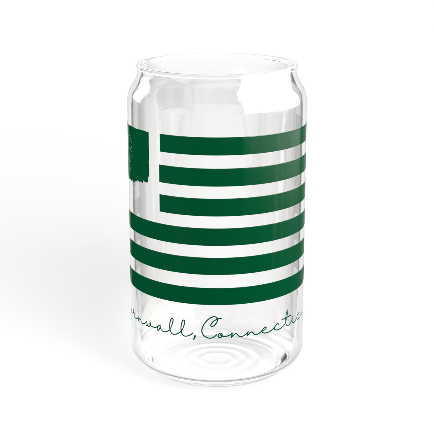Cornwall Connecticut St. Patrick’s Day Flag Sipper Glass, 16oz