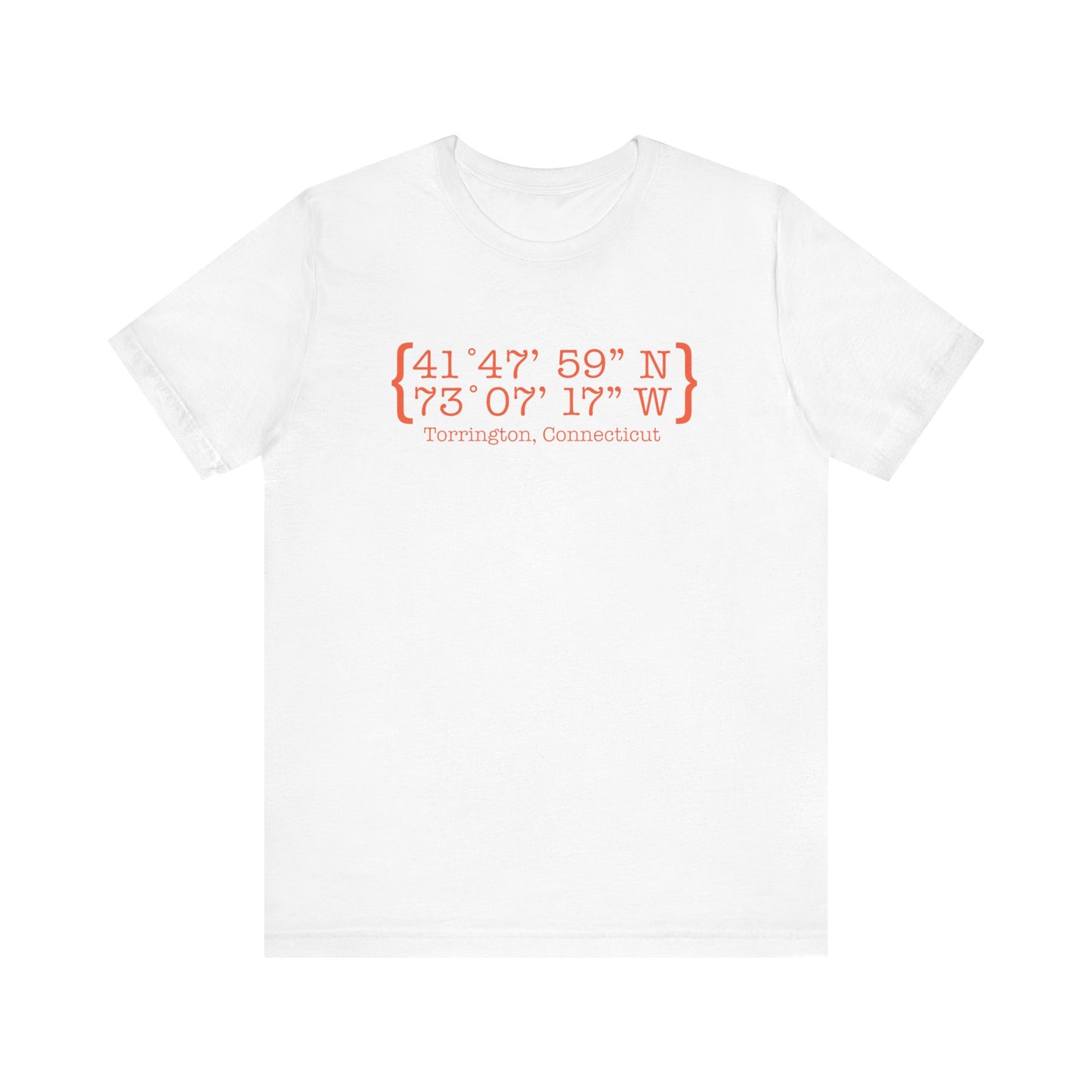 Torrington Coordinates Unisex Jersey Short Sleeve Tee