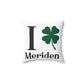 I Clover Meriden Spun Polyester Square Pillow