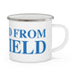 Just a kid from Fairfield  Enamel Camping Mug